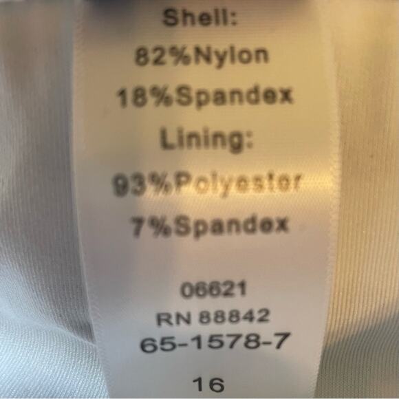 Gabifresh x Swimsuits for All Black White Gingham Belted Swim Bottom NWT Size 16 - Picture 5 of 6